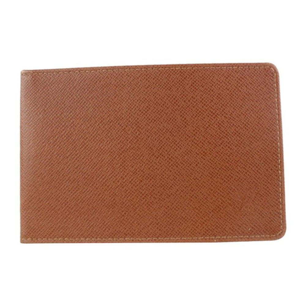 Louis Vuitton Brown Taiga Leather Card Holder ID